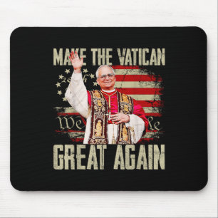 Tapis De Souris Rendre la grandeur du Vatican au pape Leo Xiv Retr