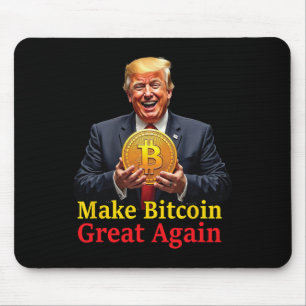 Tapis De Souris Rendre le Bitcoin grand à nouveau Trump Bitcoin Cr