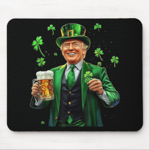 Tapis De Souris Rendre le Jour de la Saint Patrick grand Trump à l