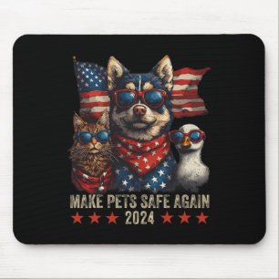 Tapis De Souris Rendre les animaux en sécurité Trump 2024 Sauvegar