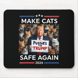 Tapis De Souris Rendre les animaux en sécurité Trump 2024 Sauver n