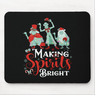 Tapis De Souris Rendre les esprits lumineux drôle rétro fantôme de