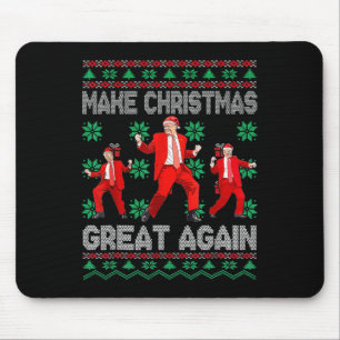 Tapis De Souris Rendre Noël grand encore Père Noël Trump Danse Noë