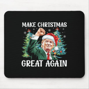 Tapis De Souris Rendre Noël super à nouveau drôle Père Noël Trump 