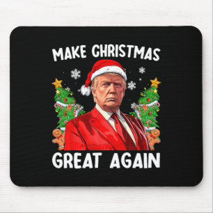Tapis De Souris Rendre Noël super à nouveau drôle Père Noël Trump 
