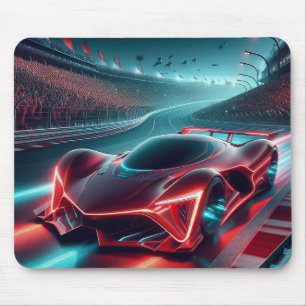 Tapis De Souris Rendu numérique d'une automobile futuriste