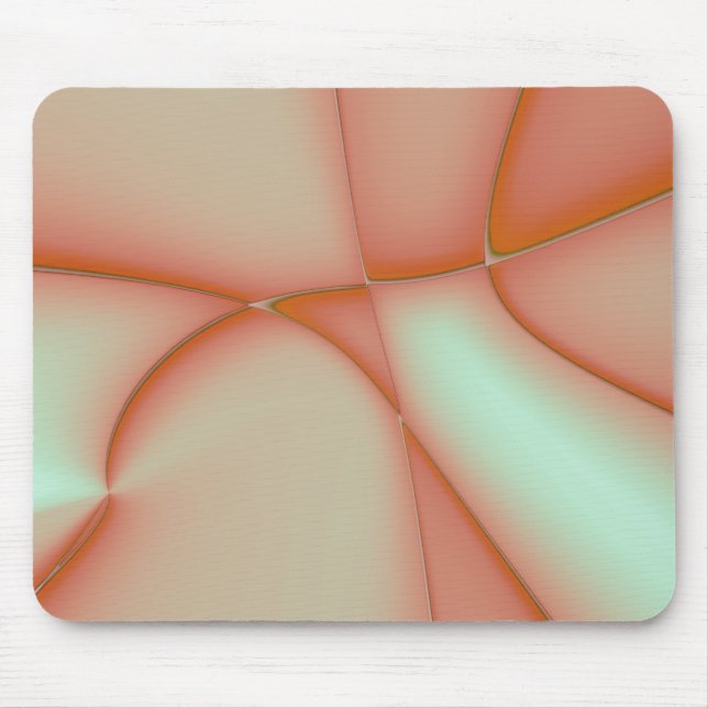 Tapis De Souris Renewed peach convex piece cutouts (Devant)