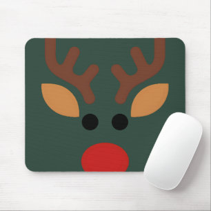 Tapis De Souris Renne de Rudolph minimaliste