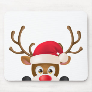 Tapis De Souris Renne élégant avec le casquette Mousepad de P
