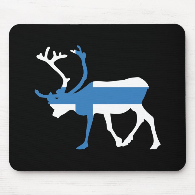 Tapis De Souris Renne Mousepad de la Finlande (Devant)