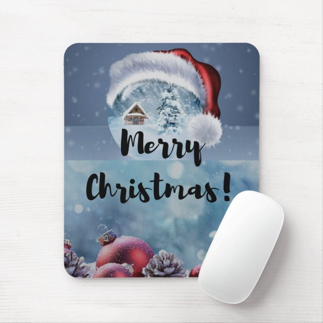 Tapis De Souris Rennes de Noël modernes mignons et drôles (Avec souris)