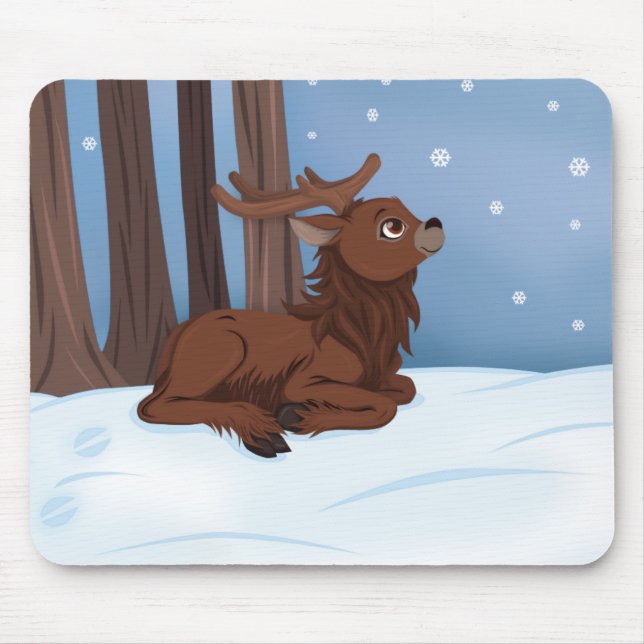Tapis De Souris Rennes d'hiver (Devant)