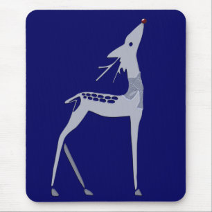 Tapis De Souris rennes en bleu