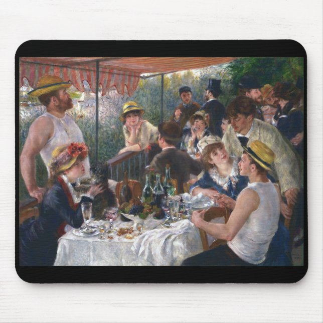 Tapis De Souris Renoir, "Déjeuner de la fête nautique" (Devant)