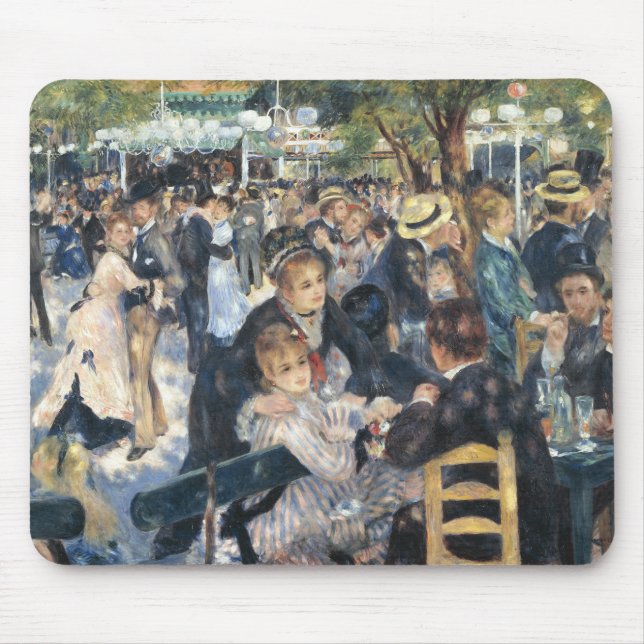 Tapis De Souris Renoir Moulin Danse Galette Party (Devant)