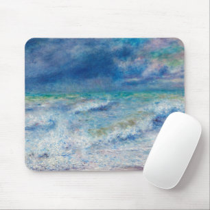 Tapis De Souris Renoir Seascape. Mer bleue / impressionnisme nauti