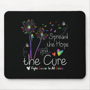 Tapis De Souris Répandre L'Espoir Trouver Le Cancer Cure Hope Cure