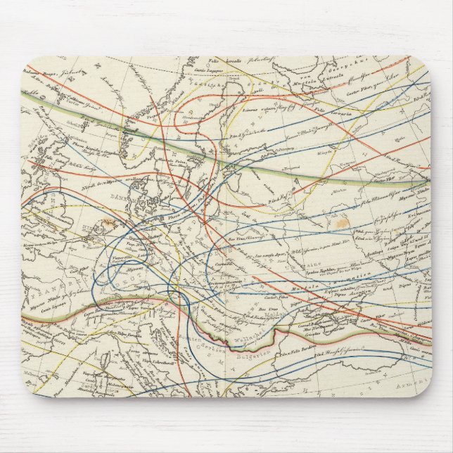 Tapis De Souris Répartition des mammifères (Devant)