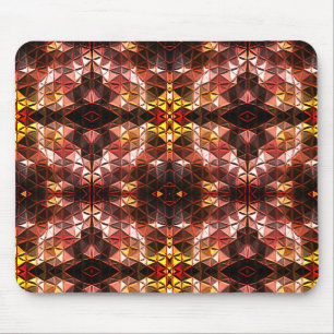 Tapis De Souris Répété du triangle rouge générant des formes étran
