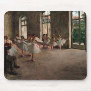 Tapis De Souris Répétition de ballet - Edgar Degas - 1873