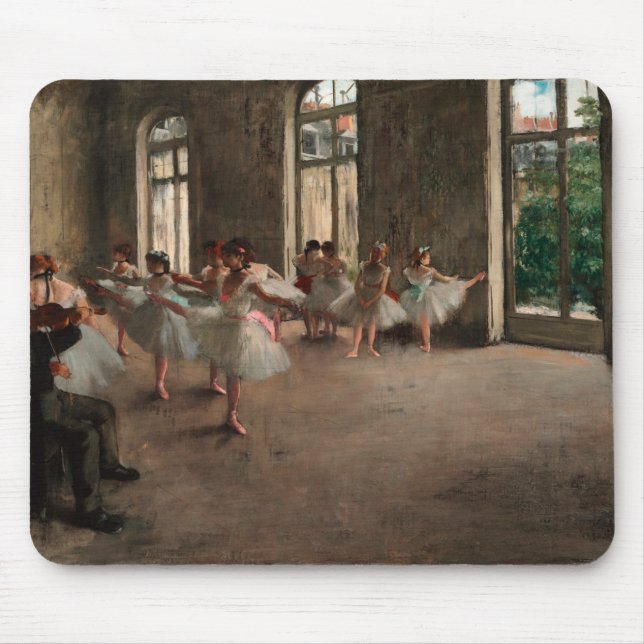 Tapis De Souris Répétition de ballet - Edgar Degas - 1873 (Devant)