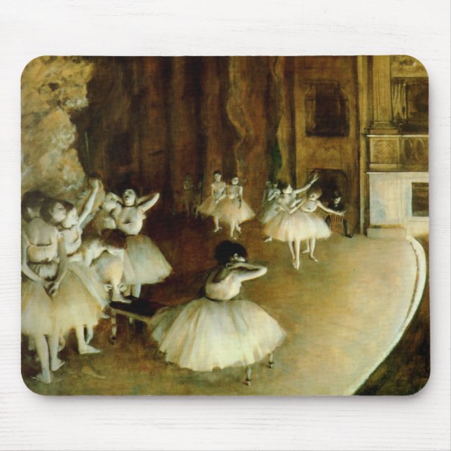 Tapis De Souris Répétition De Ballet Sur Scène (Devant)