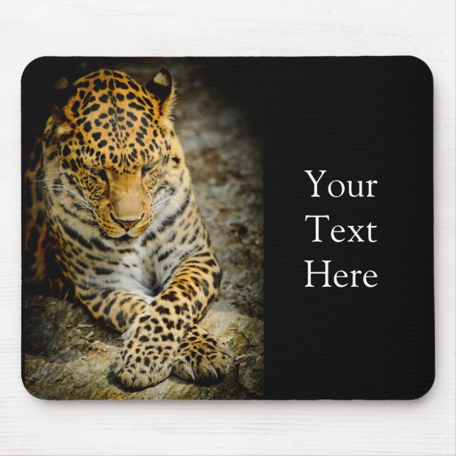 Tapis De Souris Repose Leopard Mousepad (Devant)