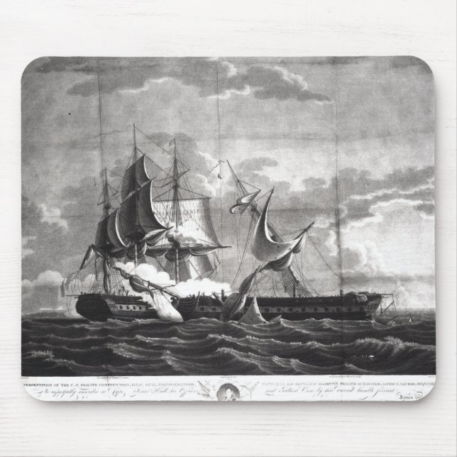 Tapis De Souris Représentation de la frégate des USA, (Devant)