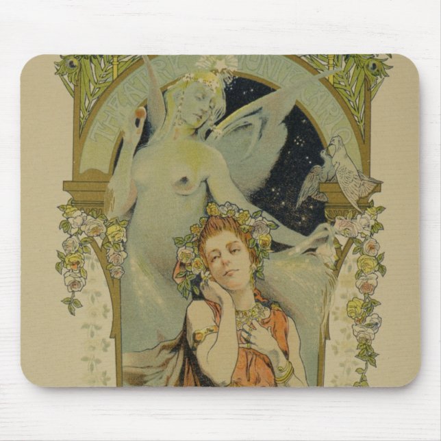 Tapis De Souris Reproduction d'une publicité par affichage l'opéra (Devant)