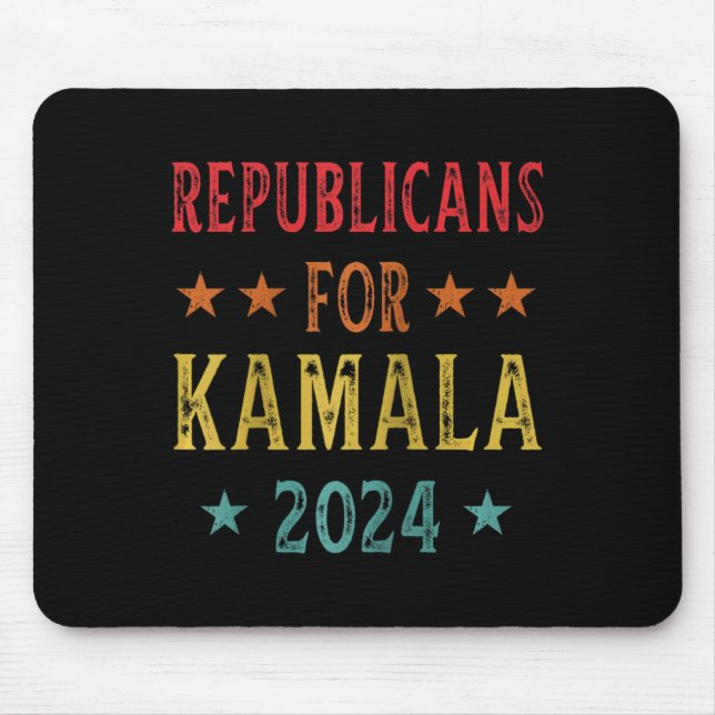 Tapis De Souris Républicains Pour Kamala Harris W Waltz 2024 Ragla (Devant)