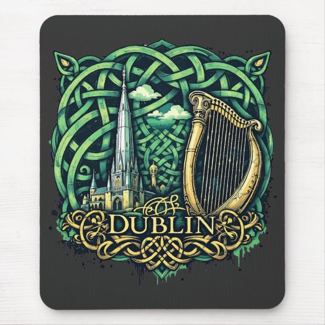 Tapis De Souris République d'Irlande de Dublin (Devant)