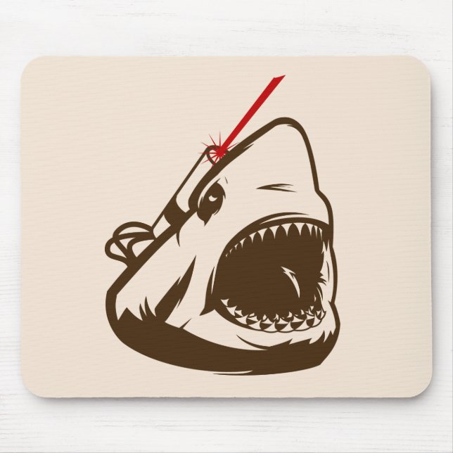 Tapis De Souris Requin avec un Frickin à rayon laser (Devant)