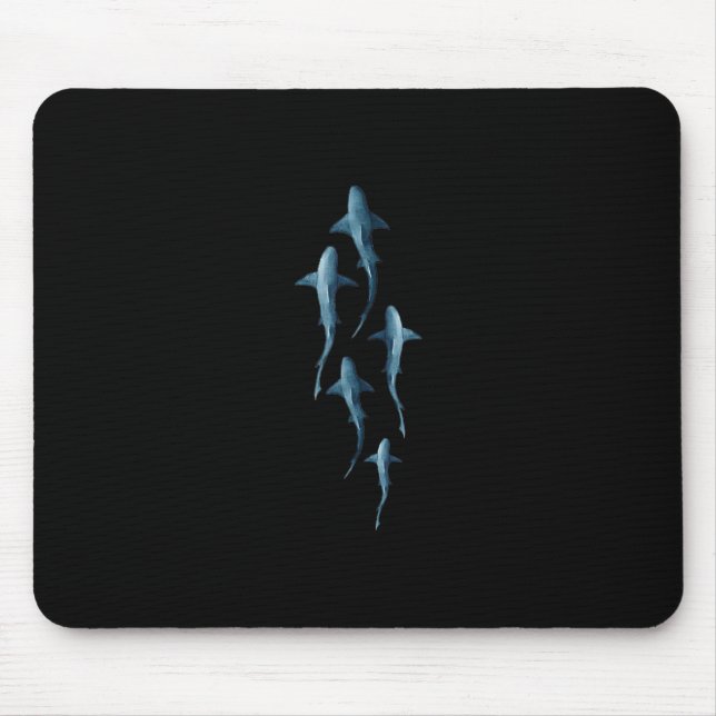 Tapis De Souris Requin - Baignade Requins mignonne Drôle Cadeau (Devant)