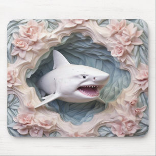Tapis De Souris Requin blanc 3D
