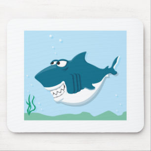 Tapis De Souris requin de dessin animé mignon