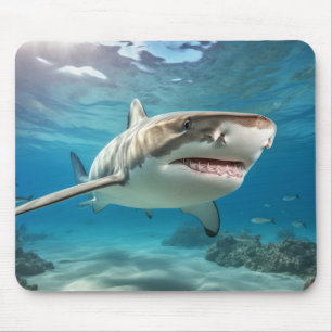 Tapis De Souris Requin Marine Animal Blue Ocean Deep Sea