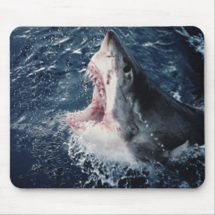Tapis De Souris Requin surélevé bouche ouverte