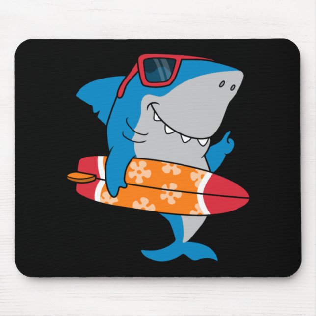 Tapis De Souris requin surfeur cool (Devant)