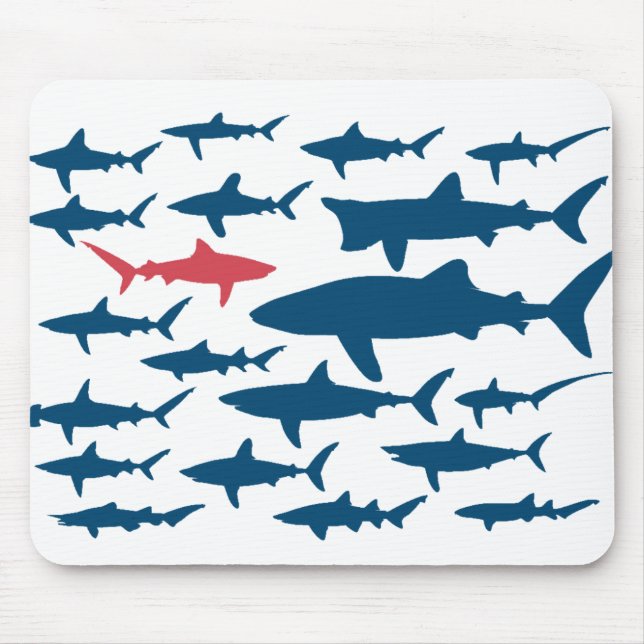 Tapis De Souris Requins contre la protection de souris de marée (Devant)