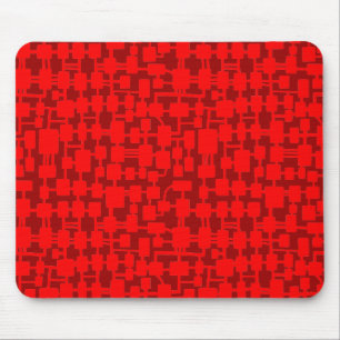 Tapis De Souris Réseau Abstrait - Red on Maroon 990000