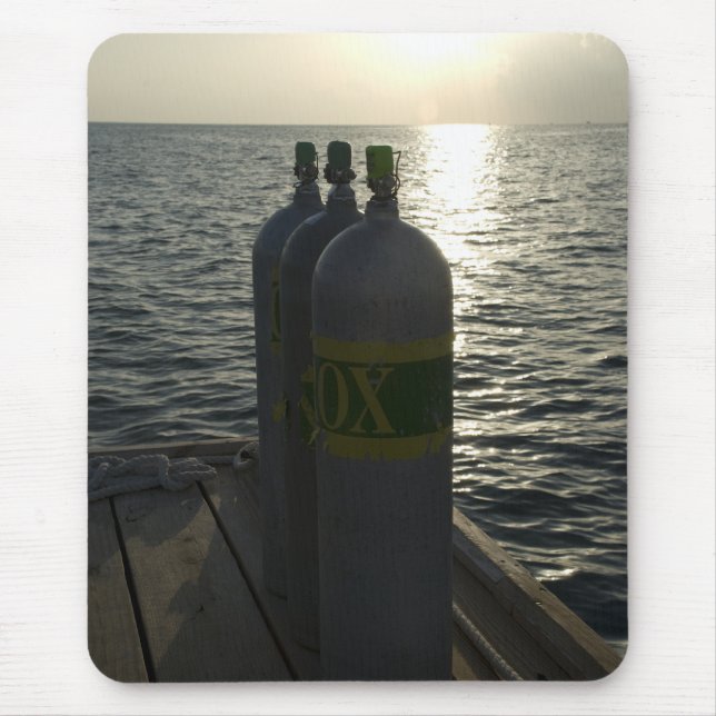 Tapis De Souris Réservoirs de plongée à l'air de Nitrox (Devant)