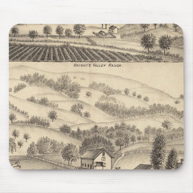 Tapis De Souris Résidence de Joseph Alexander, Mendocino (Devant)