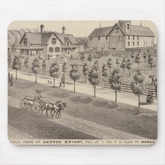Tapis De Souris Résidences et ferme, Minnesota (Devant)