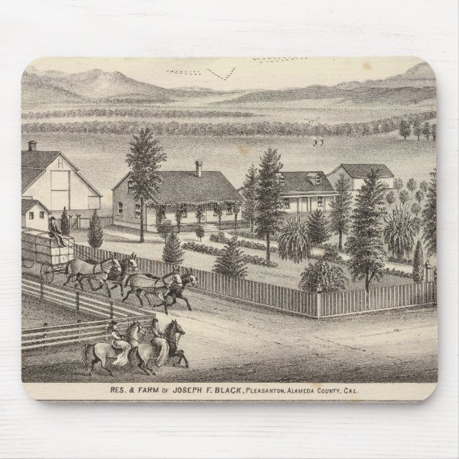 Tapis De Souris Résidences noires, néales, propriétés (Devant)