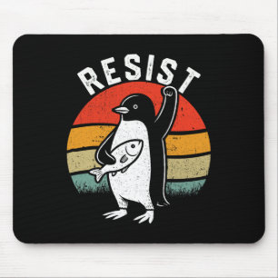 Tapis De Souris Résiste à la rétro de pingouin Résiste graphique
