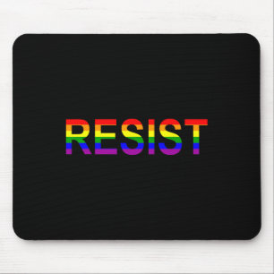 Tapis De Souris Résister à Rainbow Queer Anti Trump Nouveauté poli
