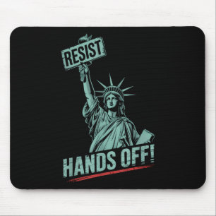 Tapis De Souris Résister - Anti Trump Mains De Statue De La Libert