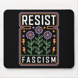 Tapis De Souris Résister au Fascisme Protester contre Trump Anti T