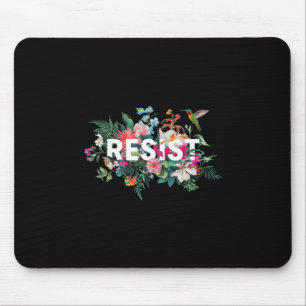 Tapis De Souris Résistez Fleur Anti Trump Politique Protestation H