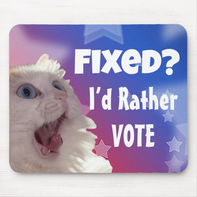 Tapis De Souris Résolu ? Je préfère voter (Devant)